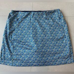 Tory Sport Blue and Yellow Floral Skort Size XL